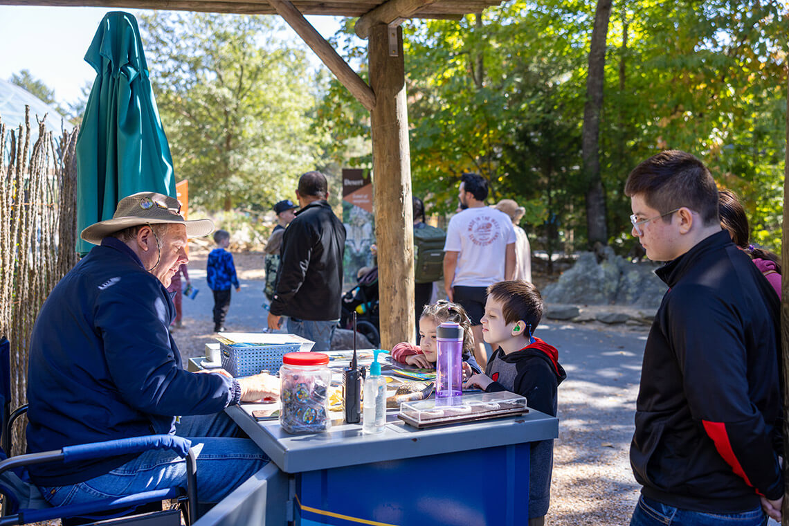 Zoo Trekker kiosk at the NC Zoo