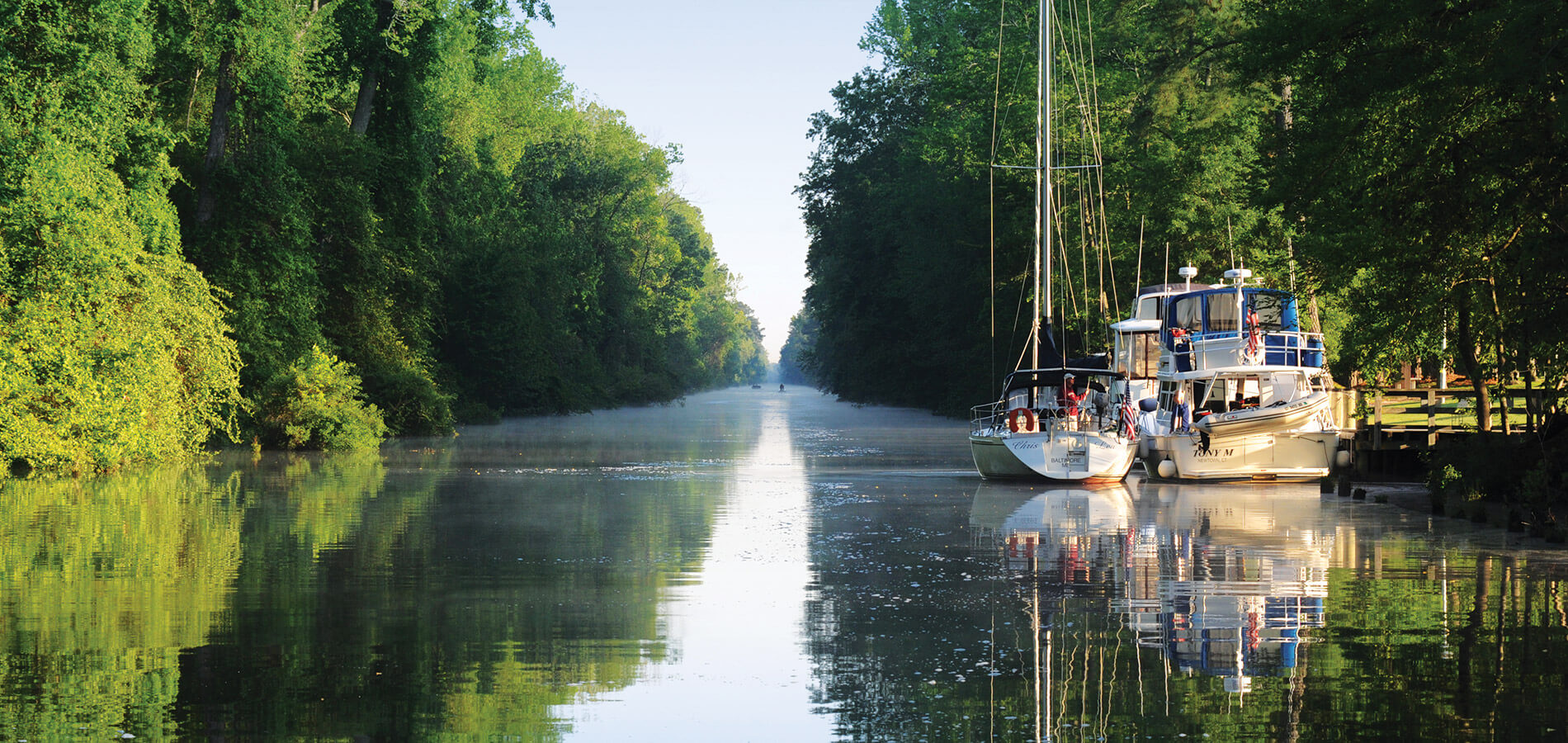 Boats on the Dismal Swamp Canal