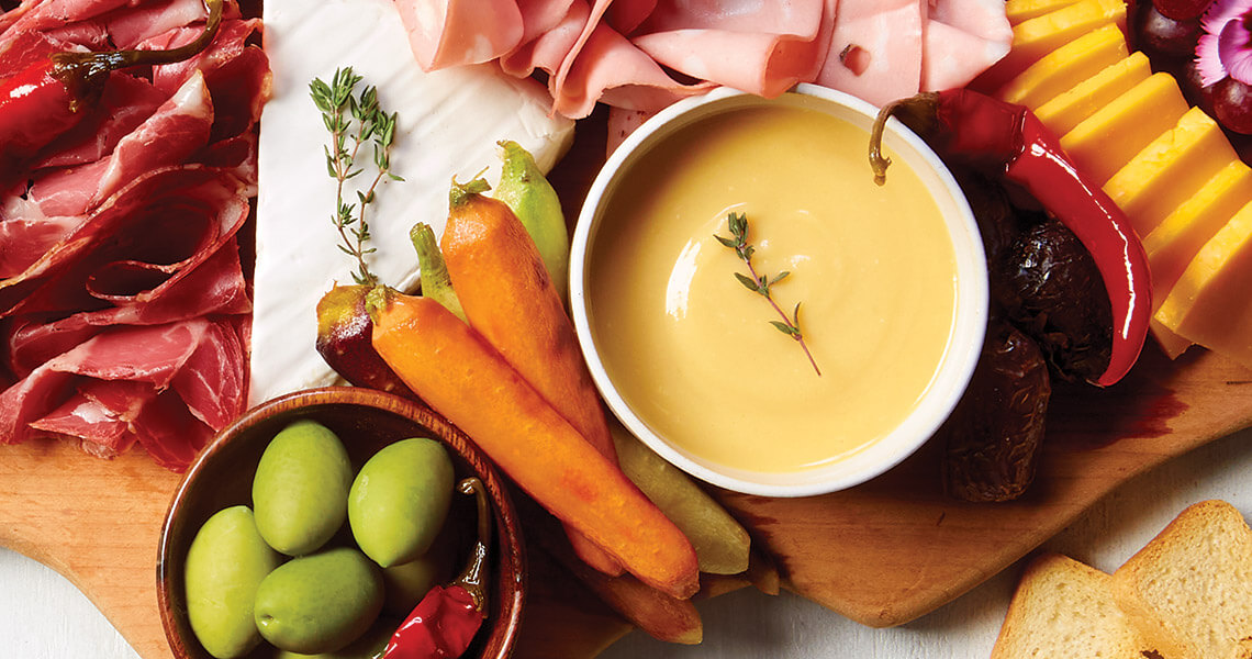 Sweet and Spicy Mustard on a Charcuterie Board