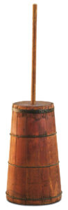 Wooden butter churn