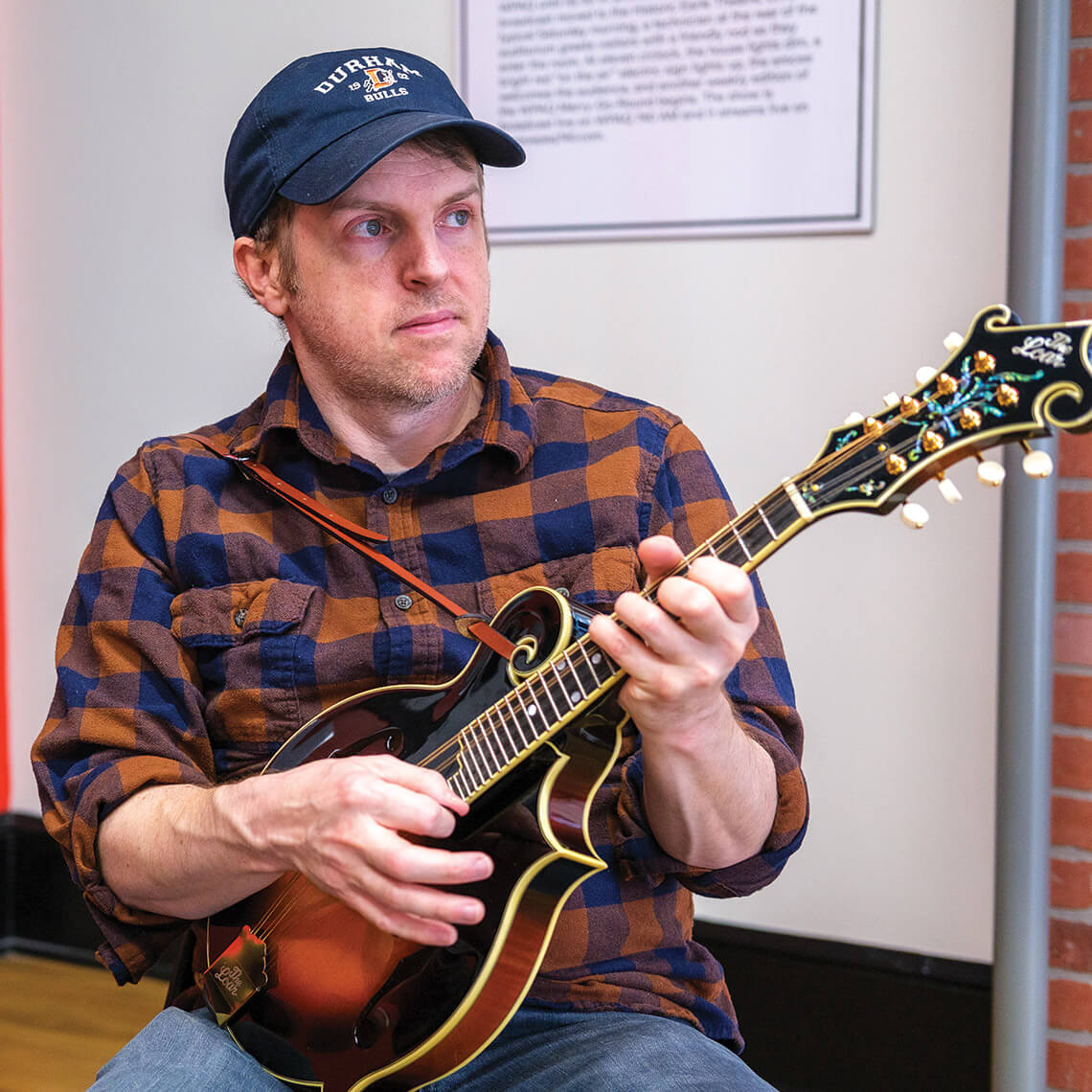 Wes Clifton with a mandolin