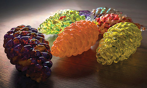 Glass pinecones