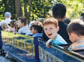 Children aboard the Kiwanis Special