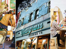 Carousel, Newgrass Brewing Co. and WorkShop Vintage Treasures in Shelby, NC