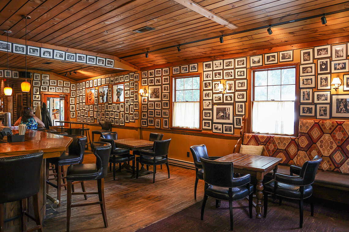 Interior of Bistro Roca and Antlers Bar