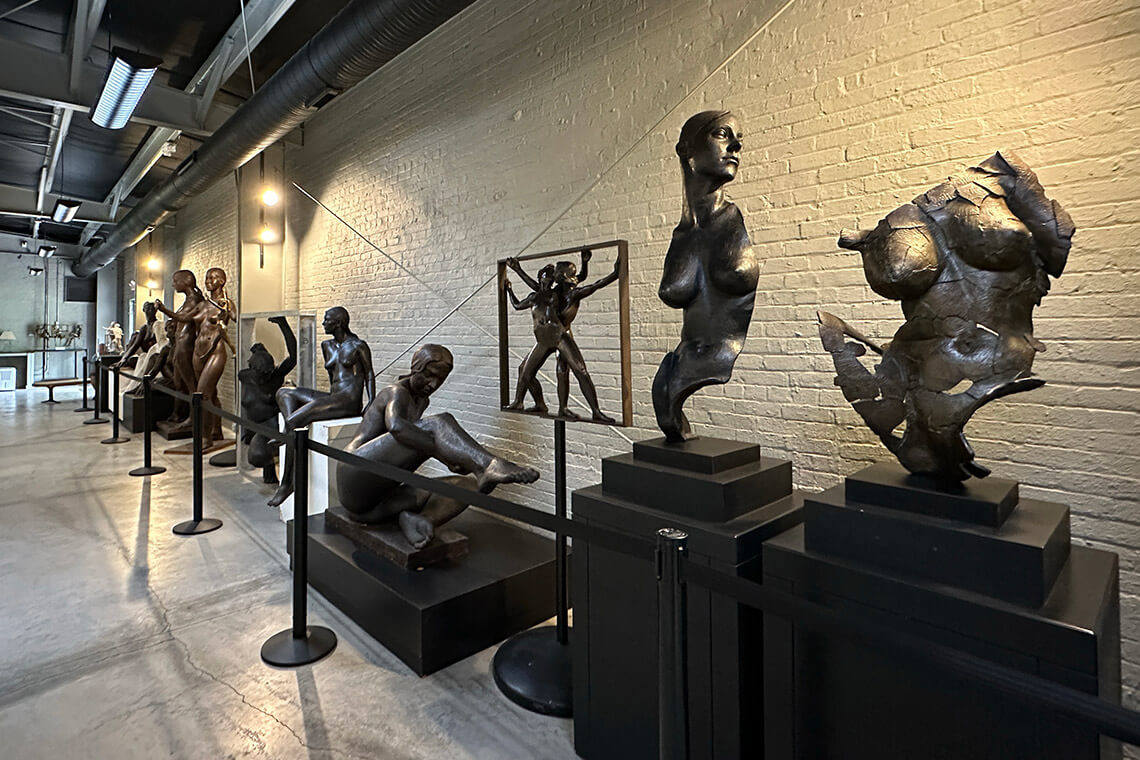 Sculpture in the Offner Sculpture Learning and Research Center