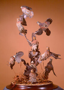 Covey Rise sculpture at Brookgreen Gardens