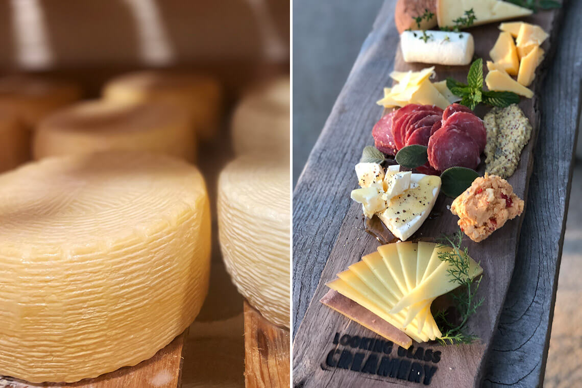Cheeseboard at Looking Glass Creamery