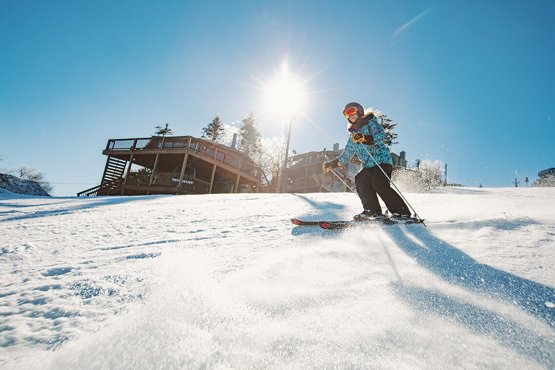 Person skiing at Beech Mountain Resort