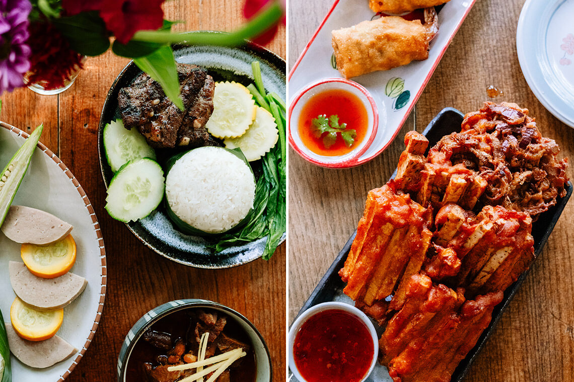 Dishes at Dalaya Thai in Dillsboro, NC