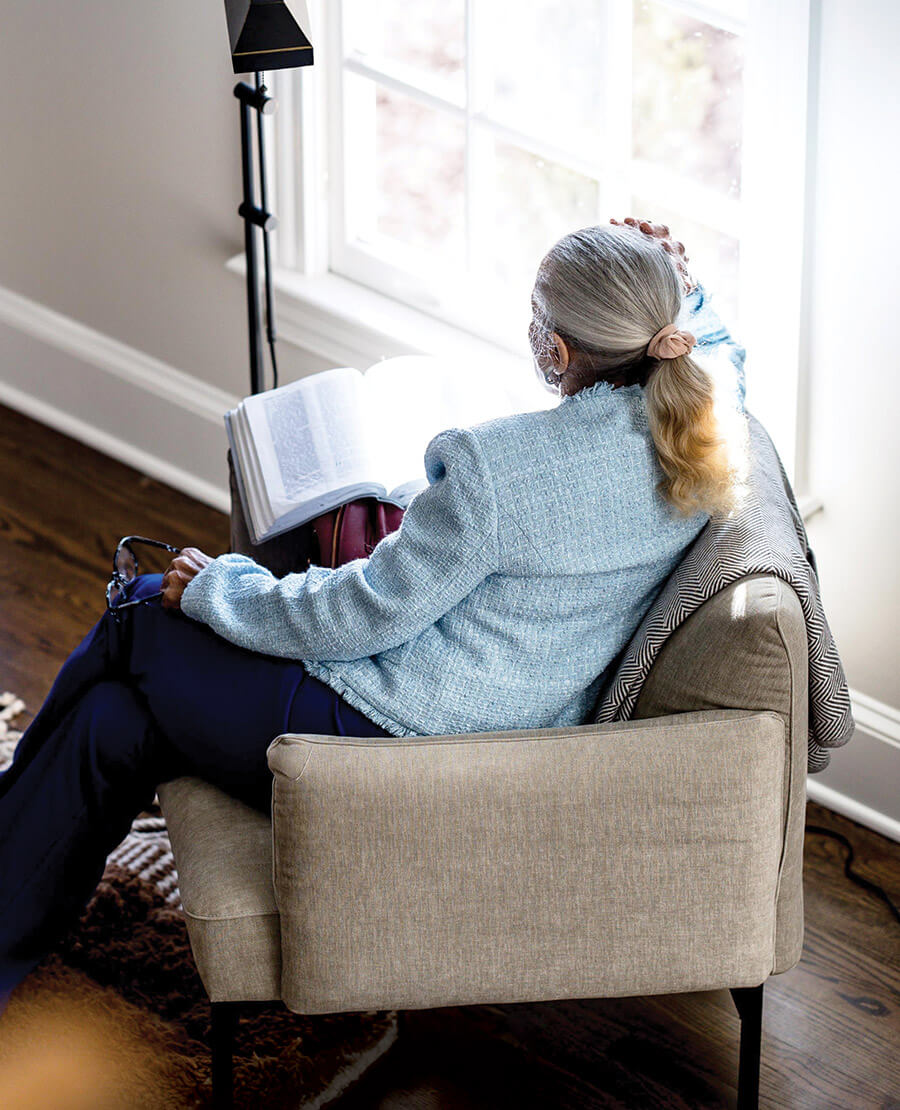 Ella Wynn Douthit at home