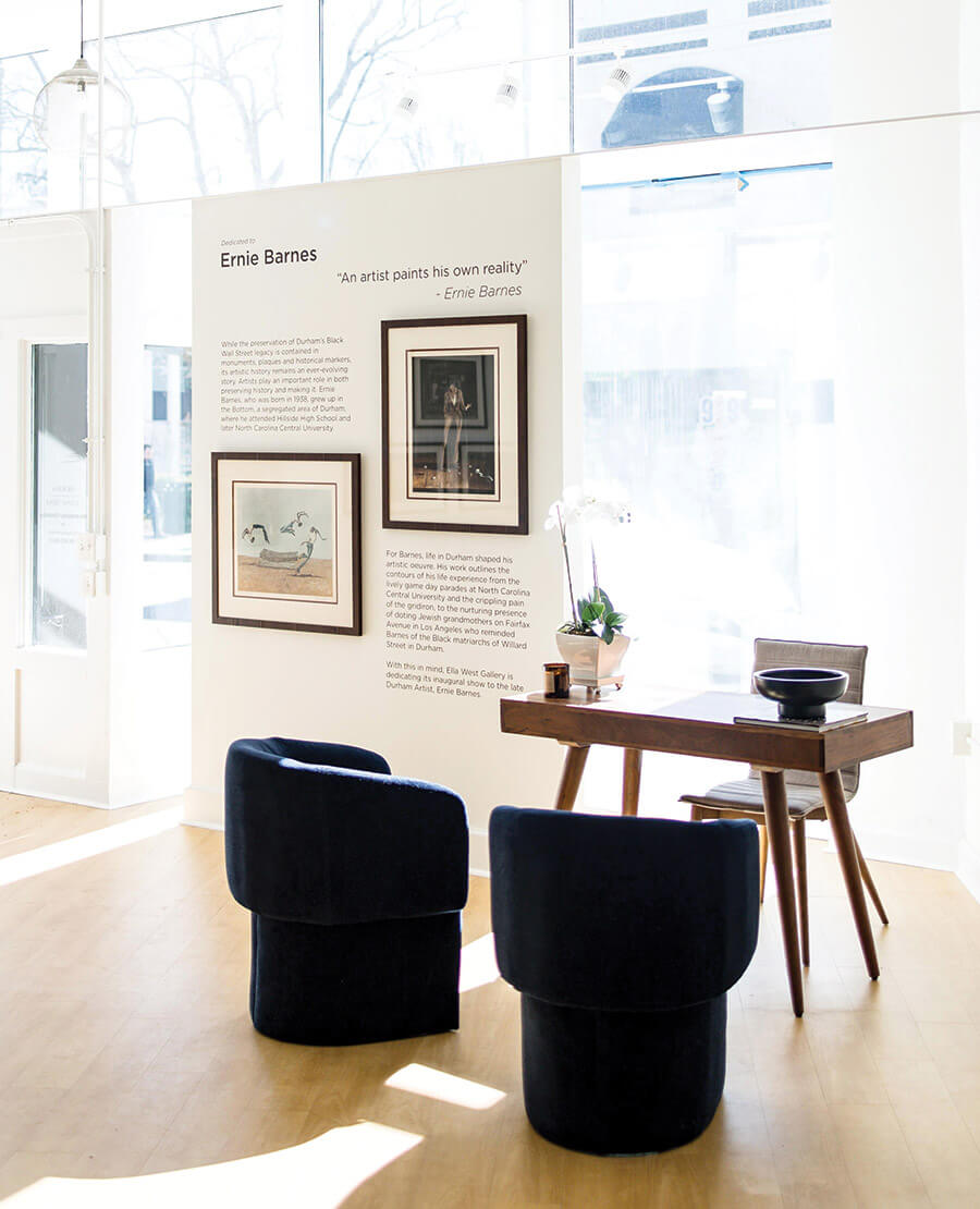 Ernie Barnes exhibit at the Ella West Gallery