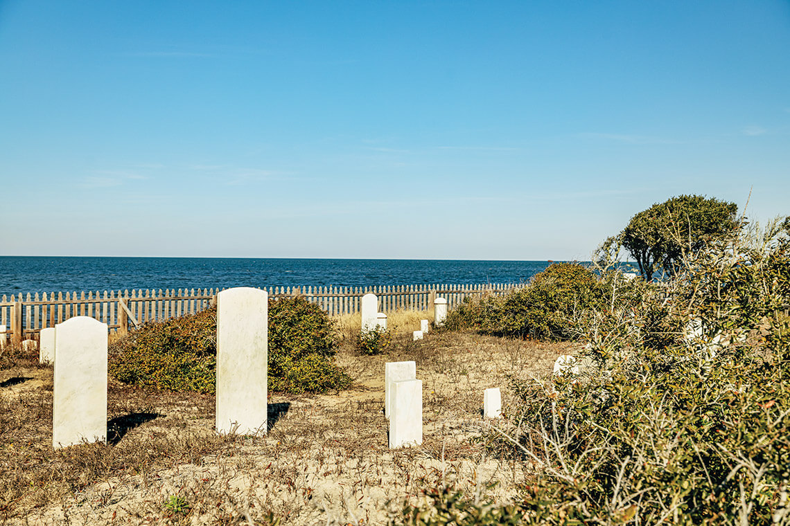 The Midgett Cemetery on Hatteras Island