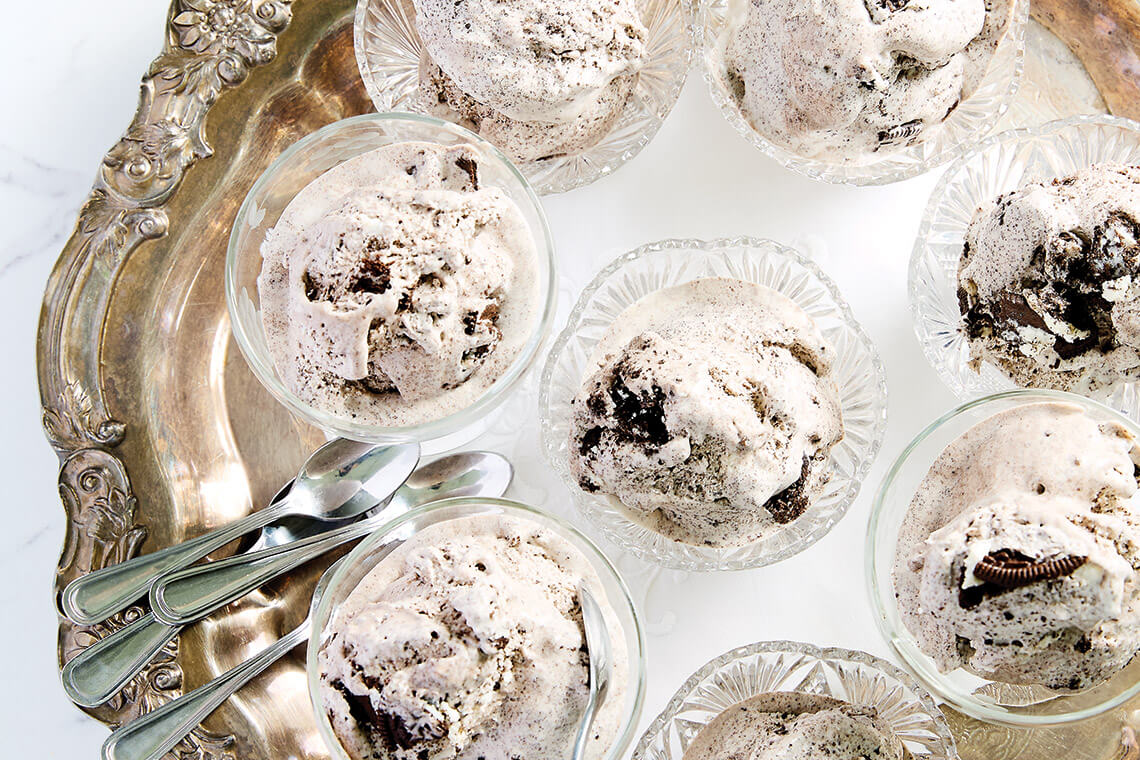 Oreo ice cream pudding