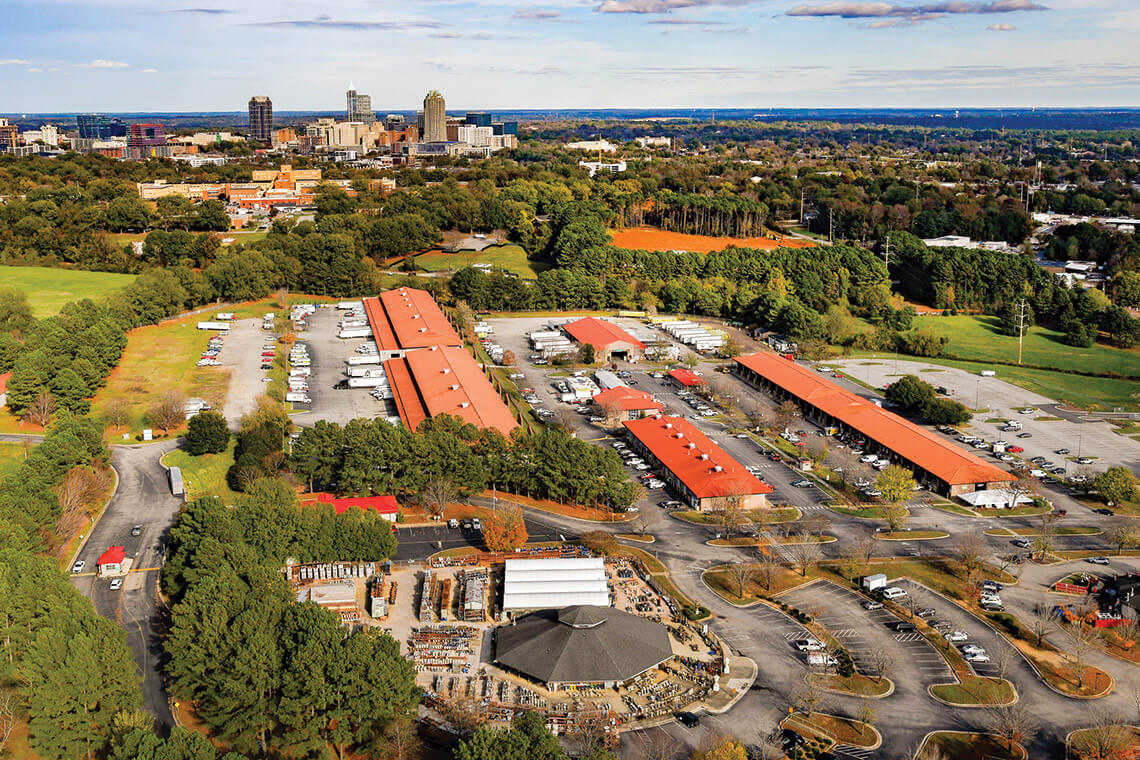 Overhead of the State Farmers Market