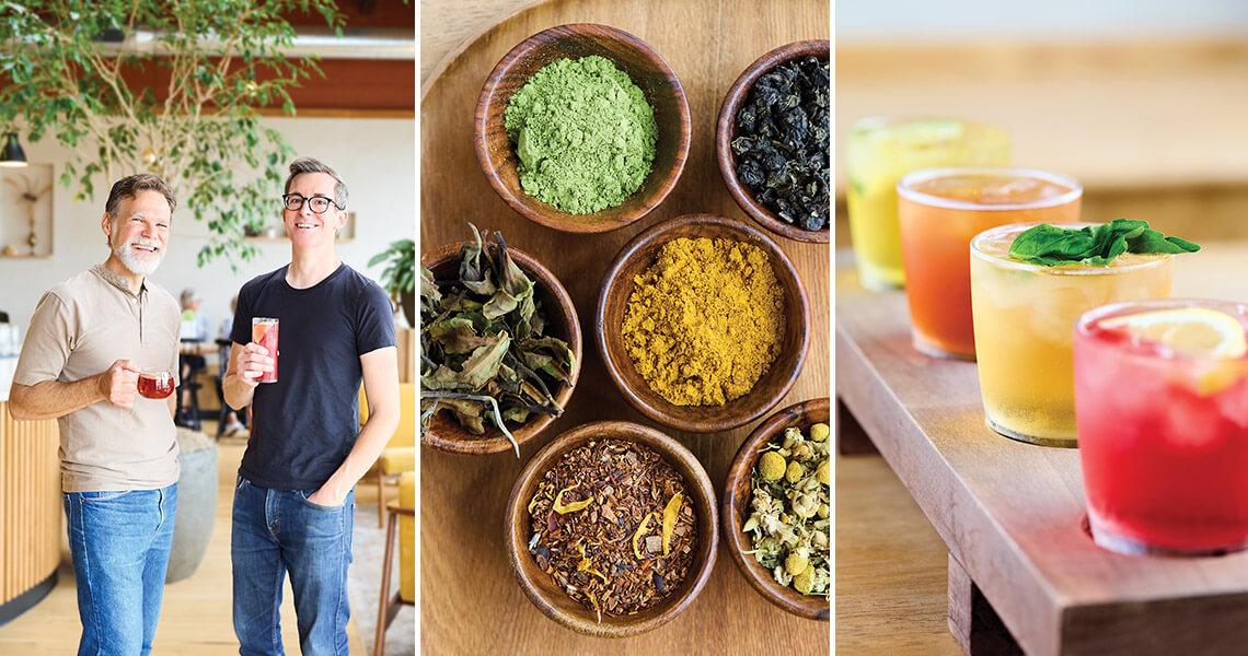 Chad Morris and Thomas Lees at Chad's Chai