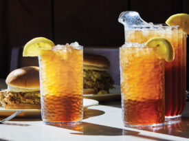 Pitchers of iced tea from Parker's Barbecue
