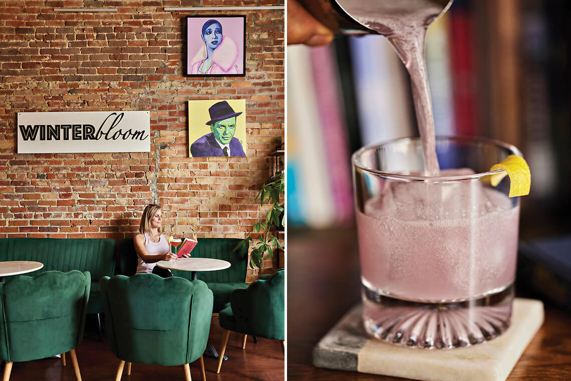 The interior of Winterbloom