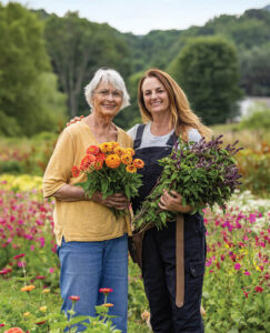 Amy and Jean Fiedler at Springhouse Farm
