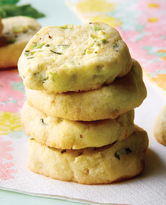 Basil lime cookies