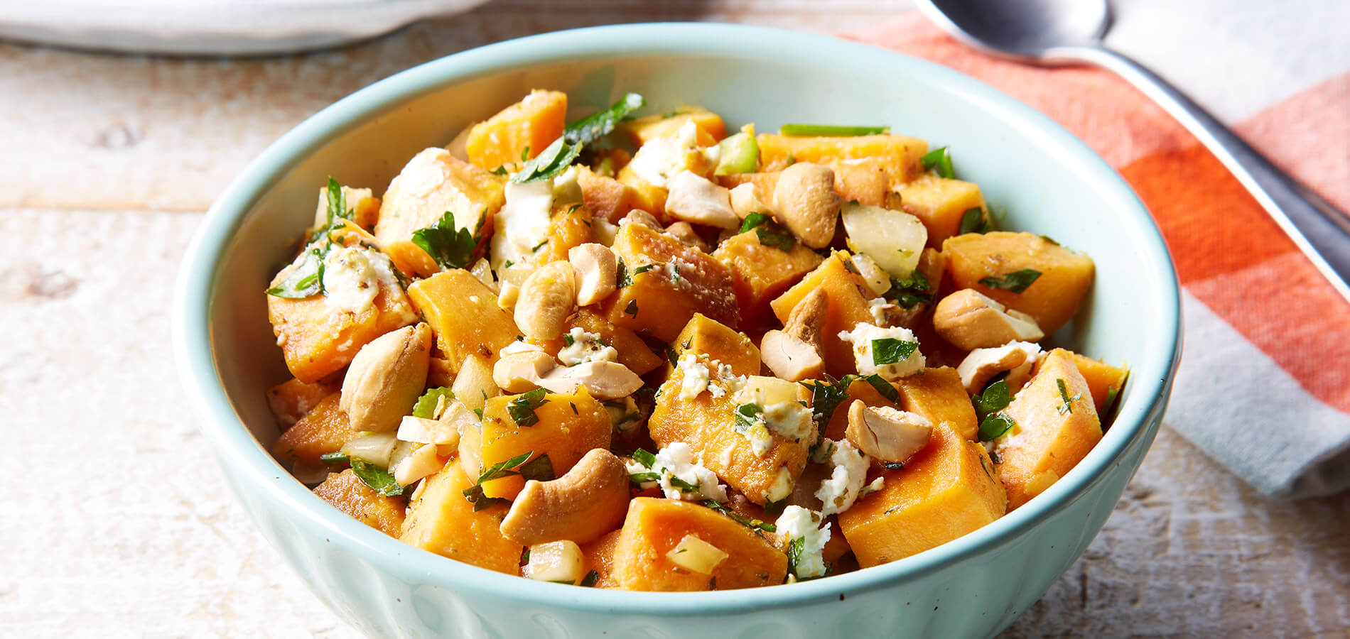 Sweet potato and parsley salad