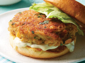 Crab cake burger