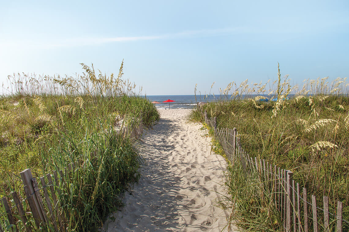 Beach access at Ocean Isle Beach
