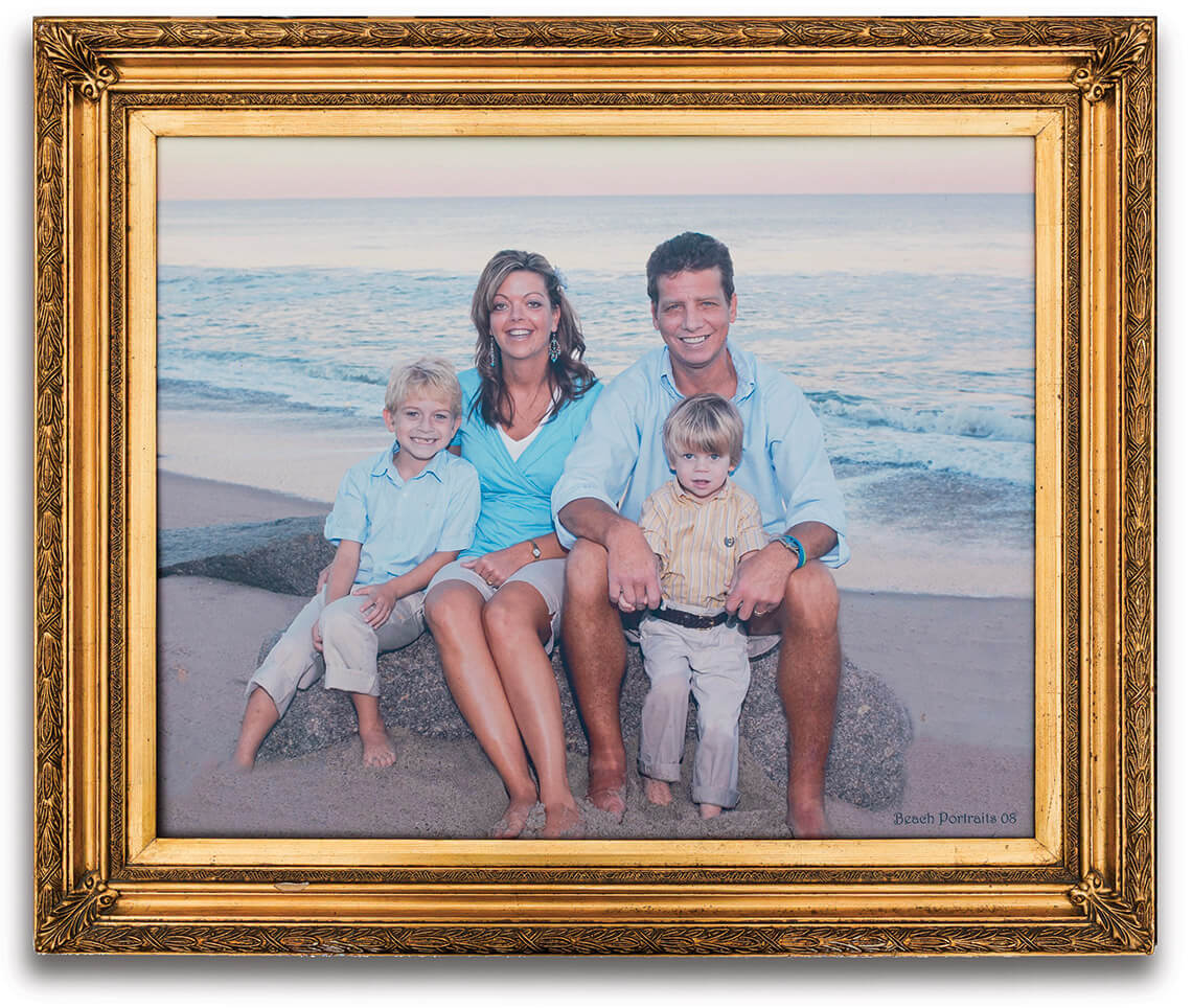 Picture of lthe ate Michael McGowan pictured with his wife, Shelly, and their sons, Dylan and Davis.