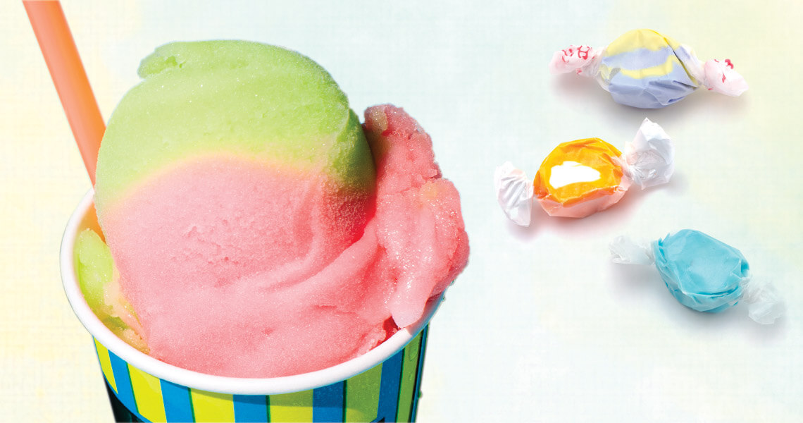 Ice cream and saltwater taffy