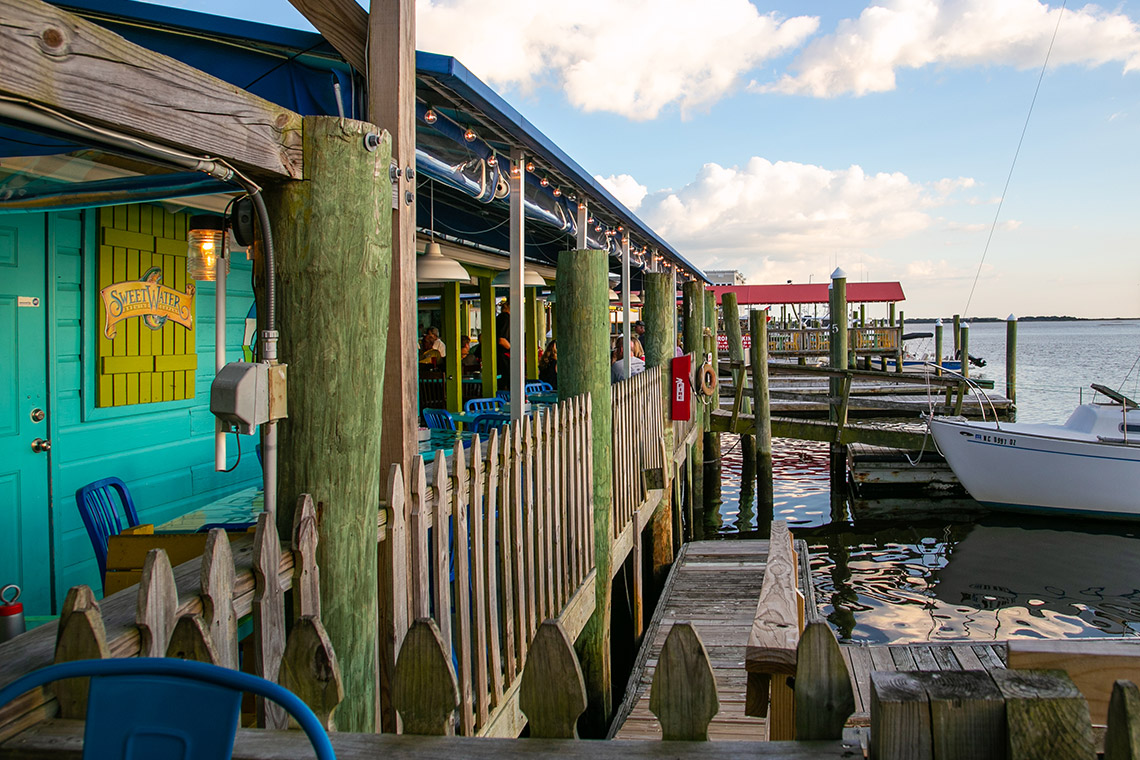 Exterior of FIshy Fishy Cafe