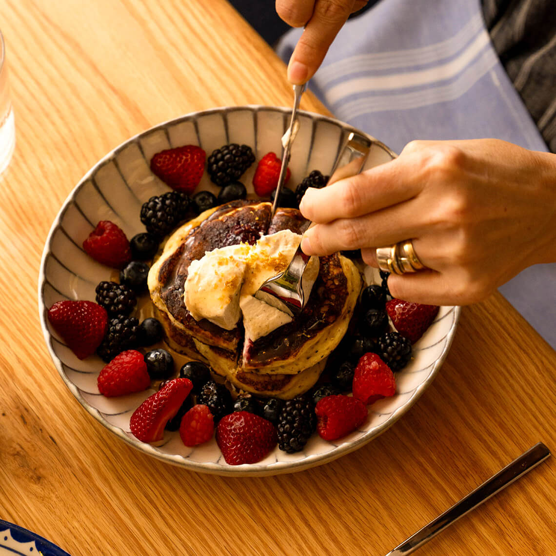 Pancakes at La Duna Paradiso