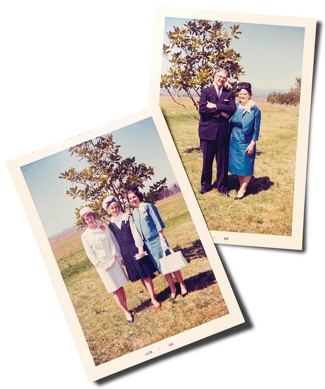 Photos from 1964 of Bouchonnet's grandmother and mother
