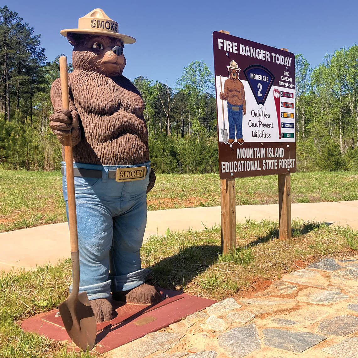 Smokey Bear in Mountain Island