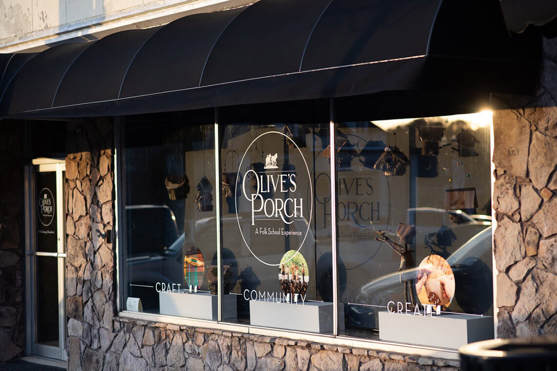 Exterior of Olive's Porch