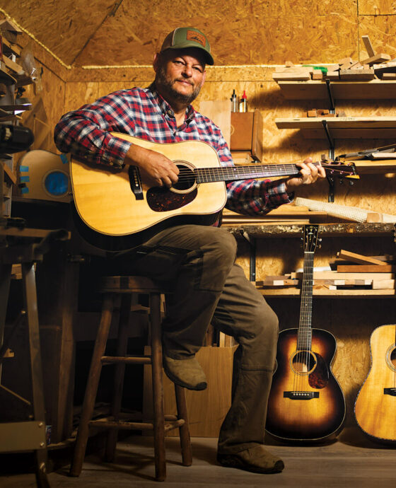 Richie Crowder with his No. 17 guitar