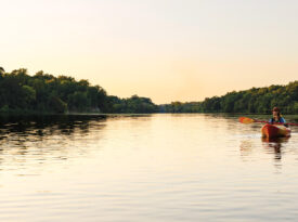 Kayaker on the Haw River
