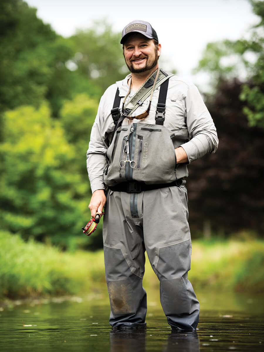 Dustin Coffey in the water