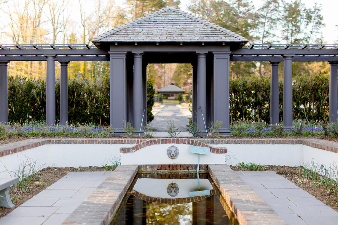 Reflecting pool at Reynolda Gardens