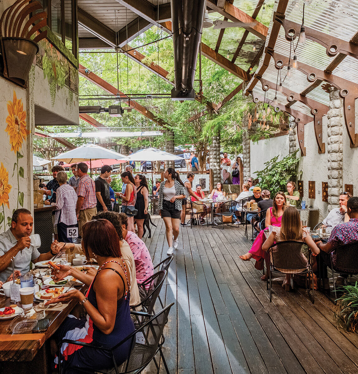 Diners at Guglhupf in Durham, NC