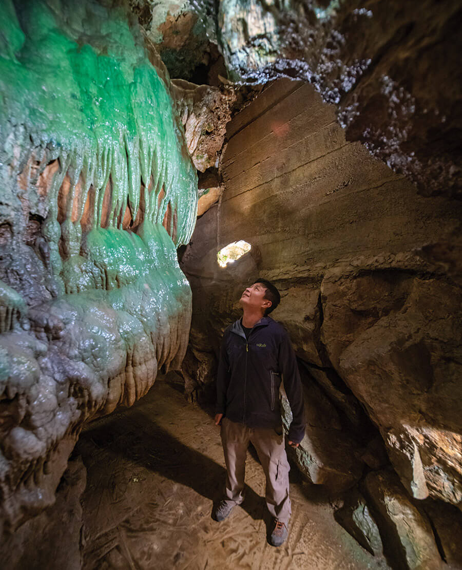 Man in Linville Caverns