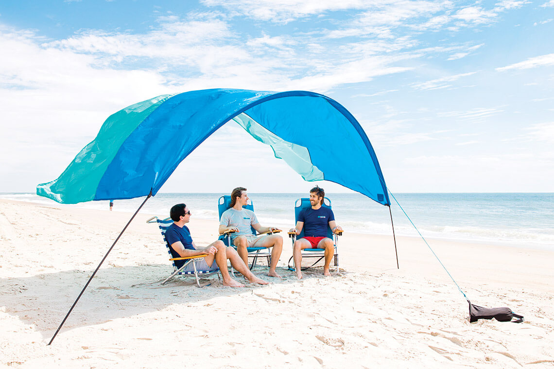 Guys under Shibumi Shade