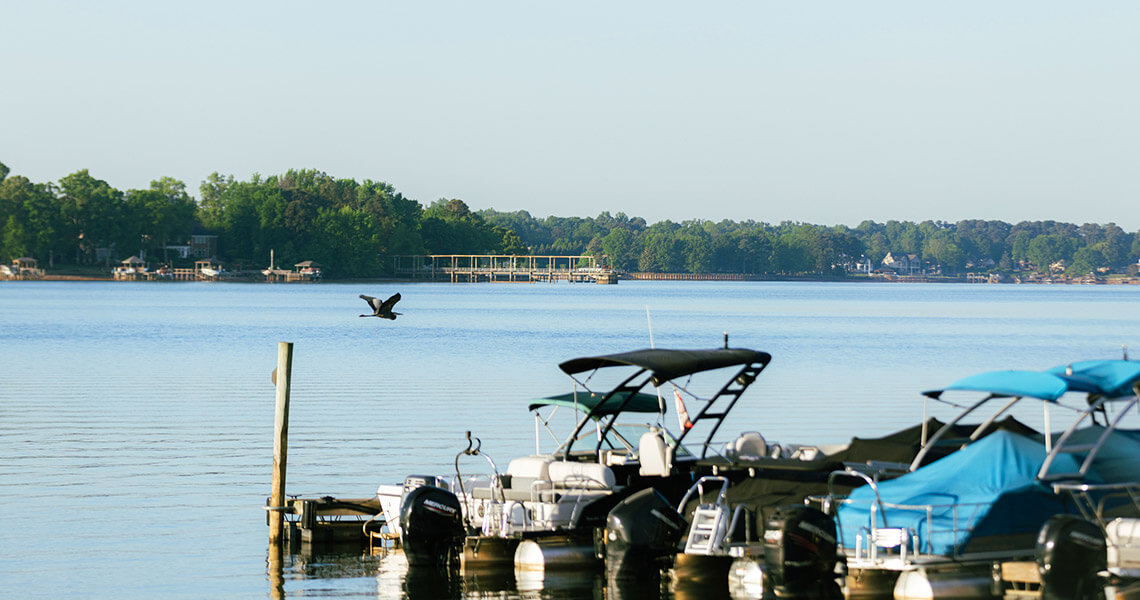 Boats on Lake Norman
