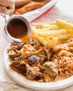Plate of Lexington Barbecue