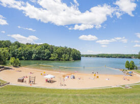 Swimming beach at Lake Norman State Park