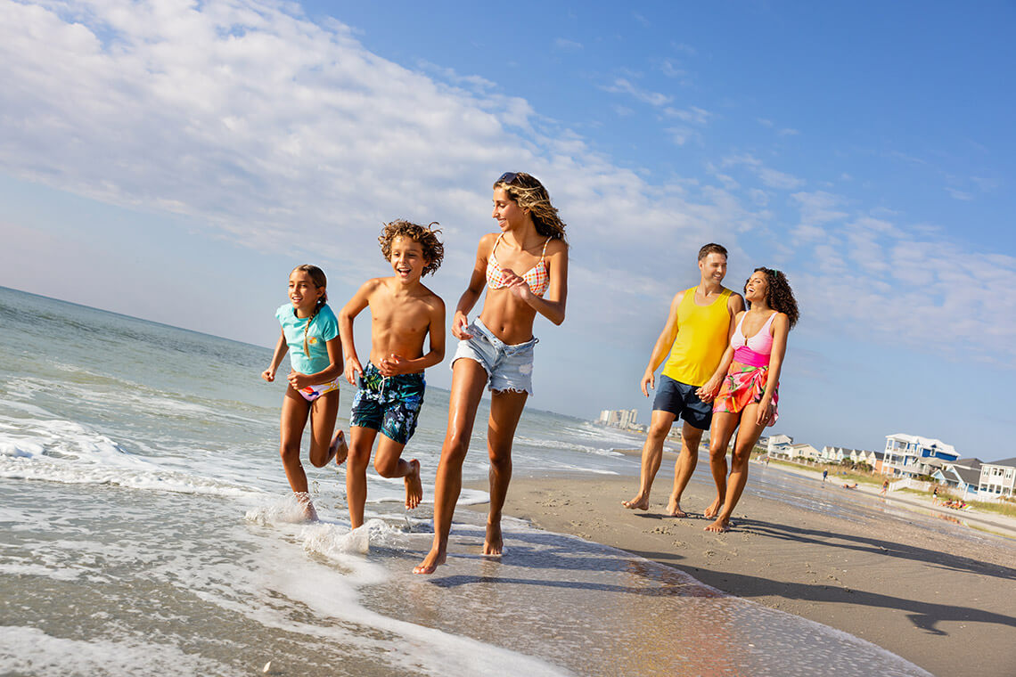 Family at Surfside Beach