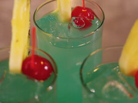 Glasses with Luau Punch