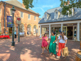 Shoppers in Merchants Square