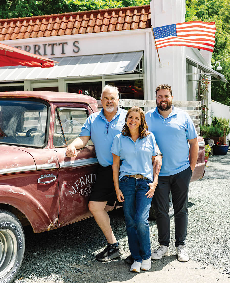 The Toogood family outside of Merritts Grill