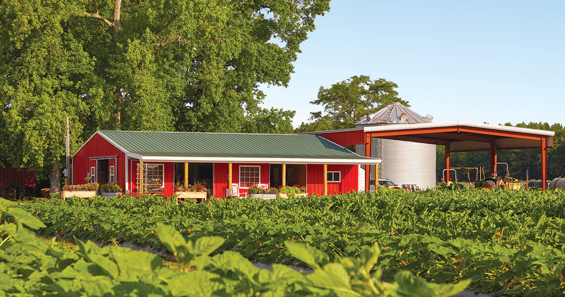 Produce stand at Southside Farms