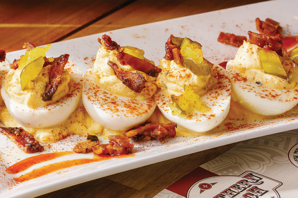 deviled eggs from Southern Porch